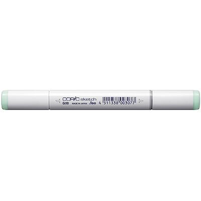 Copic sketch märkpenna typ G – 00, jade grön, professionell penselmärkpensel, med en superpenselspets och en medelbrun spets Copic sketch märkpenna typ G – 00, jade grön, professionell penselmärkpensel, med en superpenselspets och en medelbrun spets