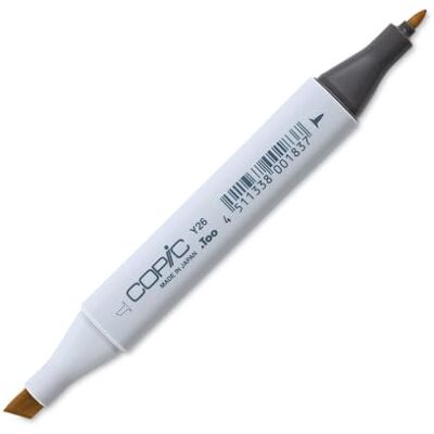 Copic Classic markör typ Y – 26, senap, professionell layoutmarkör, alkoholbaserad, med bred och fin spets Copic Classic markör typ Y – 26, senap, professionell layoutmarkör, alkoholbaserad, med bred och fin spets