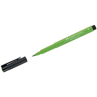 Faber-Castell 167412 – bläckpenna Pitt artist pen brush, linjebredd B, färg 112, lövgrön, 1 styck Faber-Castell 167412 – bläckpenna Pitt artist pen brush, linjebredd B, färg 112, lövgrön, 1 styck