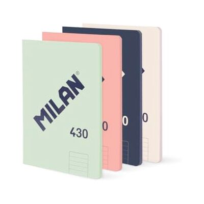 MILAN 4-pack A5-anteckningsböcker, linjerat papper (7 mm), 48 ark på 95 gr/m², samling 430 sedan 1918 MILAN 4-pack A5-anteckningsböcker, linjerat papper (7 mm), 48 ark på 95 gr/m², samling 430 sedan 1918