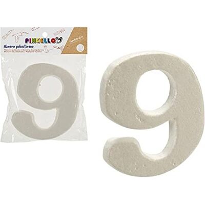 Pincello S3607137 Nummer 9, Polystyren, Olika material, Multifärg, en storlek Pincello S3607137 Nummer 9, Polystyren, Olika material, Multifärg, en storlek
