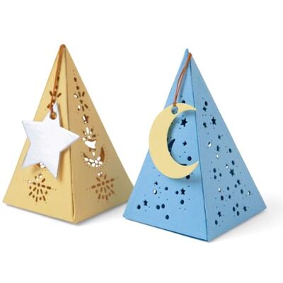 Sizzix Thinlits matrisset 7PK Celestial Favor Box av Lisa Jones Sizzix Thinlits matrisset 7PK Celestial Favor Box av Lisa Jones
