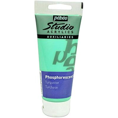 PEBEO Fosforescerande gel turkos, 100 ml PEBEO Fosforescerande gel turkos, 100 ml