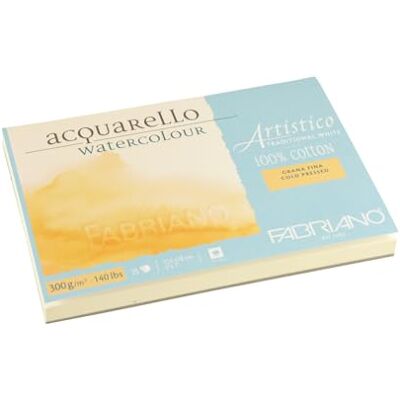 Fabriano Bloc Art Traditional Blanc - 12,5x18cm, 300g, 25 blad - Papper Fabriano Bloc Art Traditional Blanc - 12,5x18cm, 300g, 25 blad - Papper
