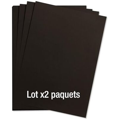 Clairefontaine 97350AMZC en uppsättning med 2 maya papperspaket 25 ark slätt ritpapper svart A4 21 x 29,7 cm 120 g perfekt för teckning och kreativa aktiviteter Clairefontaine 97350AMZC en uppsättning med 2 maya papperspaket 25 ark slätt ritpapper svart A4 21 x 29,7 cm 120 g perfekt för teckning och kreativa aktiviteter