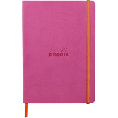 Rhodia 117379C – anteckningsblock mjukt fodral rama DIN A5 (14,8 x 21 cm), 80 ark, linjerat Clairefontaine papper elfenben 90 g bokmärke, gummistängning, skydd av konstläder fuchsia, 1 styck Rhodia 117379C – anteckningsblock mjukt fodral rama DIN A5 (14,8 x 21 cm), 80 ark, linjerat Clairefontaine papper elfenben 90 g bokmärke, gummistängning, skydd av konstläder fuchsia, 1 styck