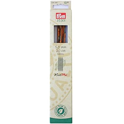 Prym 224146 strumppinnar CUBICS NATURAL 20 cm 5,00 mm strumpnål, trä, flerfärgad, 5 mm Prym 224146 strumppinnar CUBICS NATURAL 20 cm 5,00 mm strumpnål, trä, flerfärgad, 5 mm