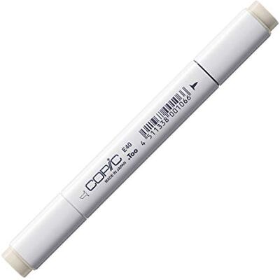 Copic Classic markör typ E – 40, tegelvit, professionell layoutmarkör, alkoholbaserad, med bred och fin spets Copic Classic markör typ E – 40, tegelvit, professionell layoutmarkör, alkoholbaserad, med bred och fin spets