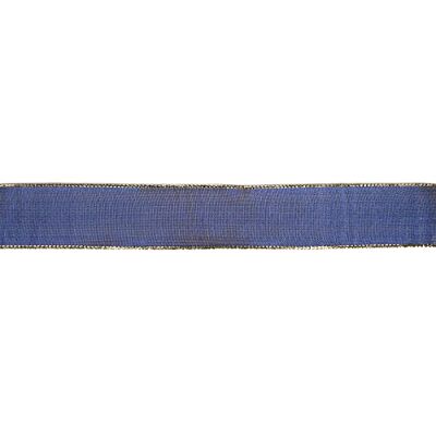 INNSPIRO Dekorativ tejp mesh blå guld trim 4cm.x10m. INNSPIRO Dekorativ tejp mesh blå guld trim 4cm.x10m.