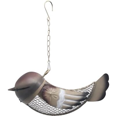 Dehner Natura Premium foderstation Rio, dekorativ foderstation för vilda fåglar, foderdispenser robust/hållbar, inkl. upphängningsanordning, ca 26,8 x 12 x 8,5 cm, metall, brun Dehner Natura Premium foderstation Rio, dekorativ foderstation för vilda fåglar, foderdispenser robust/hållbar, inkl. upphängningsanordning, ca 26,8 x 12 x 8,5 cm, metall, brun