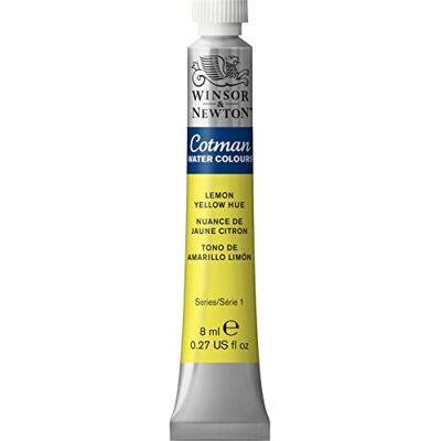Winsor & Newton 8840102 Cotman akvarellfärg studio vattenfärger, levande högkvalitativa färger med mycket bra bearbetningsegenskaper 8 ml rör – citrongul nyans Winsor & Newton 8840102 Cotman akvarellfärg studio vattenfärger, levande högkvalitativa färger med mycket bra bearbetningsegenskaper 8 ml rör – citrongul nyans