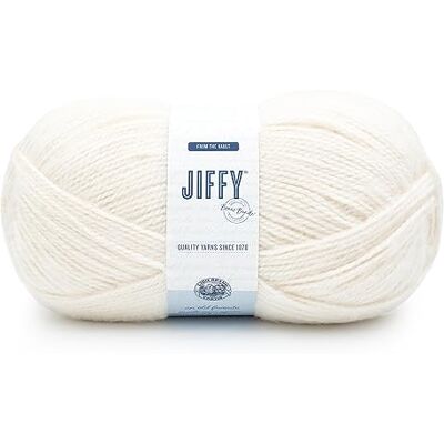 Lion Brand Yarn Lejonmärke garn Jiffy bonus bunt garn, grädde Lion Brand Yarn Lejonmärke garn Jiffy bonus bunt garn, grädde