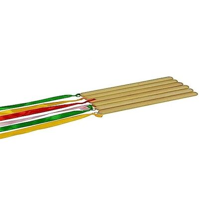 A-Star Ribbon Sticks Långa Sensory Dancing Rainbow Streamers Paket med 6 st A-Star Ribbon Sticks Långa Sensory Dancing Rainbow Streamers Paket med 6 st