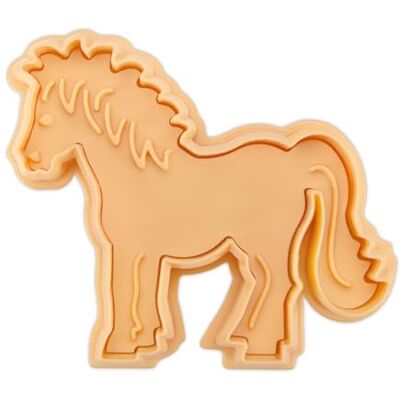 Städter Stadster prägling häst med matare, livsmedelssäker plast, 8 cm, beige, diskmaskinssäker, 169319 Städter Stadster prägling häst med matare, livsmedelssäker plast, 8 cm, beige, diskmaskinssäker, 169319