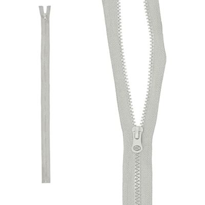 mumbi Delbar dragkedja 5 mm, 60 cm, grå plastdragkedjor med dragkedja, grova tänder (35591) mumbi Delbar dragkedja 5 mm, 60 cm, grå plastdragkedjor med dragkedja, grova tänder (35591)