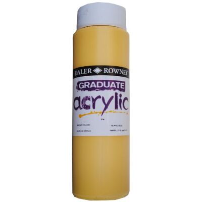 Daler Rowney GRADUATE AKRYLISK 500 ml NAPLES gul Daler Rowney GRADUATE AKRYLISK 500 ml NAPLES gul
