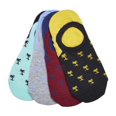 Urban Classics Unisex Reccyled Yarn Invisbile Palmtree 4-pack strumpor, flerfärgade, 47–50 Urban Classics Unisex Reccyled Yarn Invisbile Palmtree 4-pack strumpor, flerfärgade, 47–50