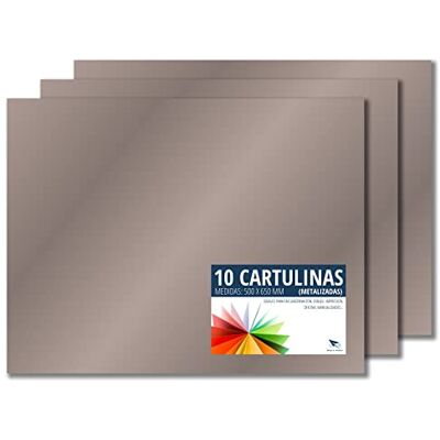 RAYLU PAPER ® Kartonger 50x65cm, 10 enheter, 180 g/m². 50 x 65 cm färgglada kartonger som är idealiska för hantverk, kontor, ritning, origami (metallpläterad silver) RAYLU PAPER ® Kartonger 50x65cm, 10 enheter, 180 g/m². 50 x 65 cm färgglada kartonger som är idealiska för hantverk, kontor, ritning, origami (metallpläterad silver)
