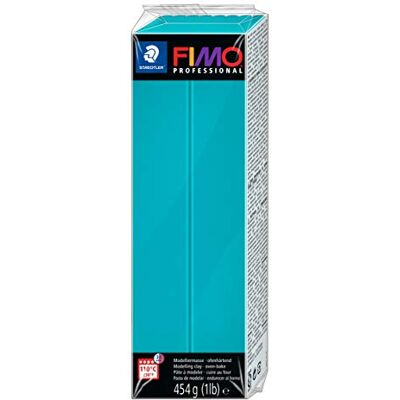 STAEDTLER FIMO professional ofenhärtende Modelliermasse. Großblock 454g (1 lb). Farbe: türkis. STAEDTLER FIMO professional ofenhärtende Modelliermasse. Großblock 454g (1 lb). Farbe: türkis.