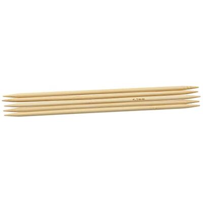 Glorex stickade nålar bambu, 4,5 mm, 20 cm, natur Glorex stickade nålar bambu, 4,5 mm, 20 cm, natur