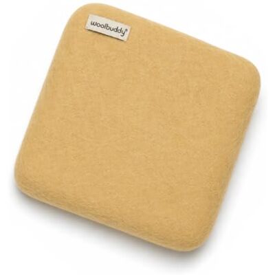 Woolbuddy Nålfiltningsdyna stor, handgjord noll avfall ull nål filtningsmatta, tät vanlig nålfiltningsbas, nålfiltningsmaterial (gul) Woolbuddy Nålfiltningsdyna stor, handgjord noll avfall ull nål filtningsmatta, tät vanlig nålfiltningsbas, nålfiltningsmaterial (gul)