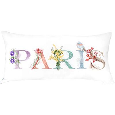 LUCAS Luca-S PB204 Paris korskudde, bomull, flerfärgad, 80 x 40 cm LUCAS Luca-S PB204 Paris korskudde, bomull, flerfärgad, 80 x 40 cm