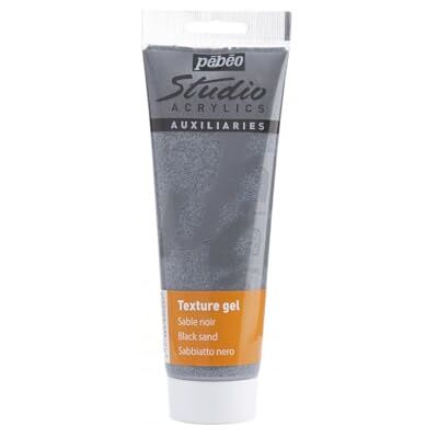 PEBEO 250 ml Studio akryl hjälpmedel sand textur gelrör, svart, 525022 PEBEO 250 ml Studio akryl hjälpmedel sand textur gelrör, svart, 525022