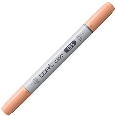 Copic Ciao märkpenna typ E – 95, teapelsin, mångsidig layoutmärkpenna med en medelbred och en penselspets Copic Ciao märkpenna typ E – 95, teapelsin, mångsidig layoutmärkpenna med en medelbred och en penselspets