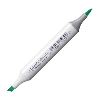 Copic sketch märkpenna typ G – 000, grön färg, professionell penselmarkör, med en superpenselspets och en medelbrun spets Copic sketch märkpenna typ G – 000, grön färg, professionell penselmarkör, med en superpenselspets och en medelbrun spets