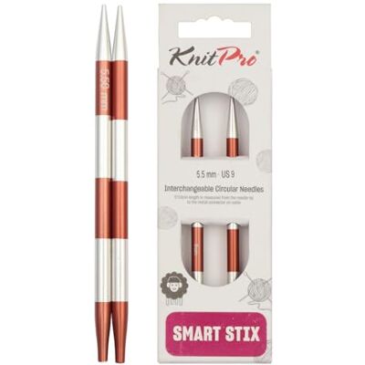 KnitPro SmartStix interch. Nålspetsar special 5,50 mm 3 st KnitPro SmartStix interch. Nålspetsar special 5,50 mm 3 st