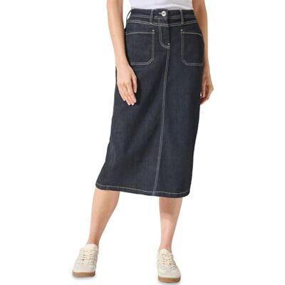 Cecil Midi jeanskjol, Skölj, 26W Cecil Midi jeanskjol, Skölj, 26W
