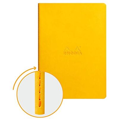 Rhodia 116416C påsklilja textil mjuk anteckningsbok A5 14,8 x 21 cm linjerad 64 sidor Clairefontaine elfenben 90 g/m² omslag i konstläder rama-kollektion Rhodia 116416C påsklilja textil mjuk anteckningsbok A5 14,8 x 21 cm linjerad 64 sidor Clairefontaine elfenben 90 g/m² omslag i konstläder rama-kollektion