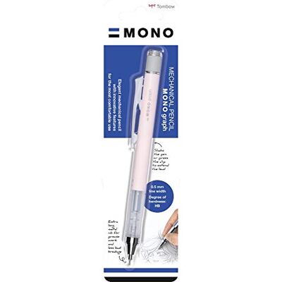 Tombow SH-MG84-BS, penna MONO graph, blister, korallros, 1 styck (1-pack) Tombow SH-MG84-BS, penna MONO graph, blister, korallros, 1 styck (1-pack)