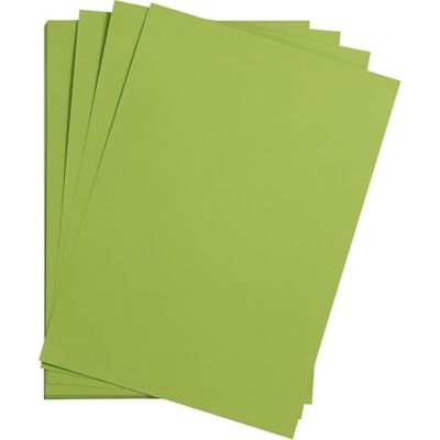 Clairefontaine 975552C Förpackning med 25 pysselkartonger Maya, 185 g, DIN A2, 42 x 59,4 cm, 1 pack, mossgrön Clairefontaine 975552C Förpackning med 25 pysselkartonger Maya, 185 g, DIN A2, 42 x 59,4 cm, 1 pack, mossgrön
