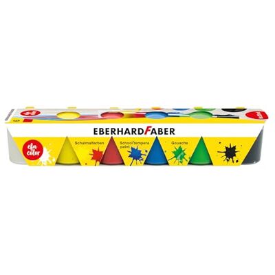 Eberhard Faber 575509 – skolmålarfärger EFA färg, 6 färger 25 ml, målarfärger barn Eberhard Faber 575509 – skolmålarfärger EFA färg, 6 färger 25 ml, målarfärger barn