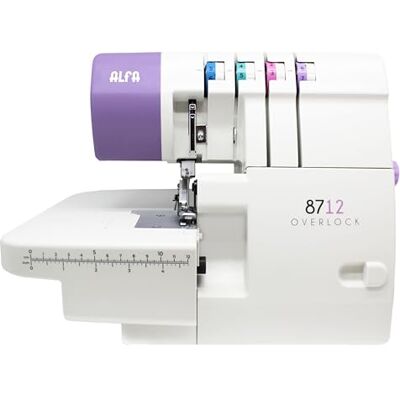 Alfa 8712 hushållsöverlock-overlock, 2/3/4-trådar, med borstlös servomotor, energieffektiv (upp till 70%), 1 300 ppm/utökat arbetsområde Alfa 8712 hushållsöverlock-overlock, 2/3/4-trådar, med borstlös servomotor, energieffektiv (upp till 70%), 1 300 ppm/utökat arbetsområde