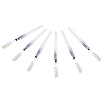 GRAPH'IT GRAPHIT Fill'It 6 x 8 ml tankborstar för akryl- eller alkoholbläck, flytande färger, akvarellvatten, bred spets GRAPH'IT GRAPHIT Fill'It 6 x 8 ml tankborstar för akryl- eller alkoholbläck, flytande färger, akvarellvatten, bred spets