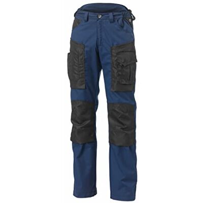 Siggi Group SIGGI Arbetsbyxor 'Hammer' av 60% bomull och 40% polyester, olika färger. 2 fickor och bär. Vikt per kvadratmeter. gr. 240 Storlek: XL Varianter: blå/svart Siggi Group SIGGI Arbetsbyxor 'Hammer' av 60% bomull och 40% polyester, olika färger. 2 fickor och bär. Vikt per kvadratmeter. gr. 240 Storlek: XL Varianter: blå/svart