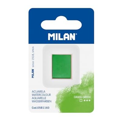 MILAN ® Akvarell ersättning i medium godet format, grönt gräs MILAN ® Akvarell ersättning i medium godet format, grönt gräs