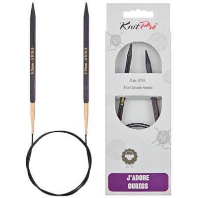 KnitPro J'Adore Cubics Stickor Fasta rundstickor 100 cm x 6,50 mm KnitPro J'Adore Cubics Stickor Fasta rundstickor 100 cm x 6,50 mm