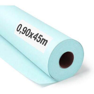 OFITURIA kraftpapper blå pastell – rulle 0,90 × 45 m – 3 rullar – presentpapper och förpackningspapper – pysselpapper för gör-det-själv, dekoration och mönster – slitstark och lätt att skära till OFITURIA kraftpapper blå pastell – rulle 0,90 × 45 m – 3 rullar – presentpapper och förpackningspapper – pysselpapper för gör-det-själv, dekoration och mönster – slitstark och lätt att skära till