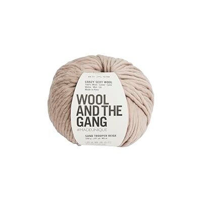 Wool and the Gang Crazy Sexy Wool Sandtrooper Beige, Garn, Liten Wool and the Gang Crazy Sexy Wool Sandtrooper Beige, Garn, Liten