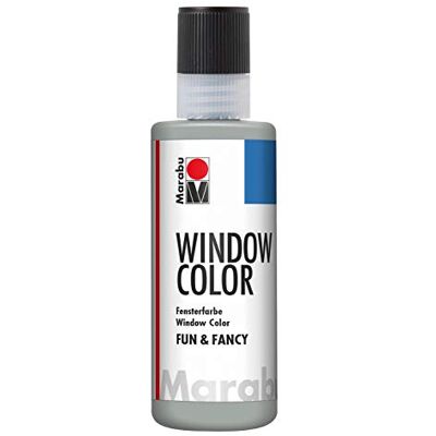 Marabu 04060004182 – fönsterfärg fun & fancy, silver 80 ml, vattenbaserad fönsterfärg, avtagbar på släta ytor som glas, speglar, kakel och folie Marabu 04060004182 – fönsterfärg fun & fancy, silver 80 ml, vattenbaserad fönsterfärg, avtagbar på släta ytor som glas, speglar, kakel och folie