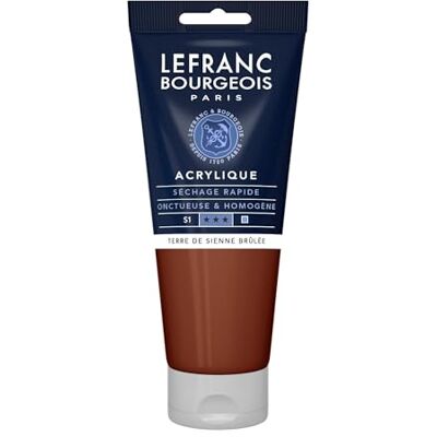 Lefranc Bourgeois 300351 fin akrylfärg – bränd siena, 200 ml tub, vattenbaserad akrylfärg, snabbtorkande, ljusäkta, vattentät Lefranc Bourgeois 300351 fin akrylfärg – bränd siena, 200 ml tub, vattenbaserad akrylfärg, snabbtorkande, ljusäkta, vattentät