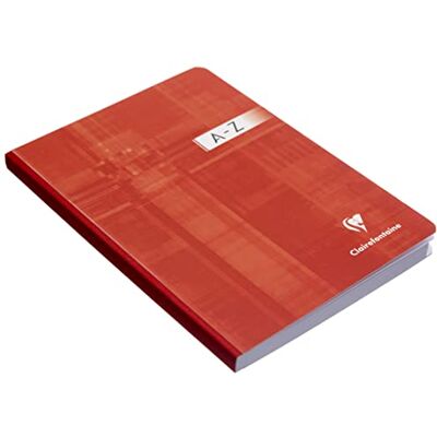 Clairefontaine 9548C registerbok A-Z, A5, förstärkta flikar, bundna linjerade, 96 ark, blandade färger Clairefontaine 9548C registerbok A-Z, A5, förstärkta flikar, bundna linjerade, 96 ark, blandade färger
