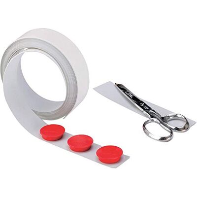 magnetoplan Trävägg band metall vit 5 m x 35 mm magnetoplan Trävägg band metall vit 5 m x 35 mm