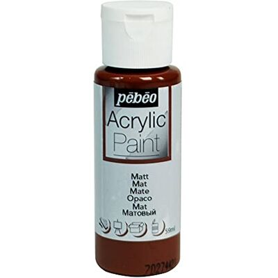 PEBEO akryl 59 ml matta choklad, brun, 3,3 x 3,3 x 10 cm PEBEO akryl 59 ml matta choklad, brun, 3,3 x 3,3 x 10 cm