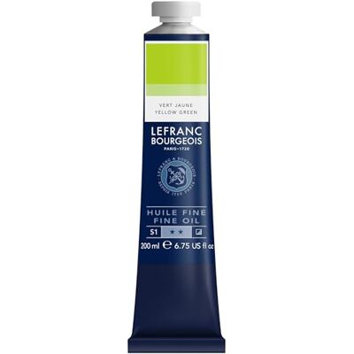 Lefranc Bourgeois 301835 Fin oljefärg i utmärkt kvalitet, ljusäkta med jämn konsistens, 200 ml tub, perfekt för kilram, duk, målarbox – ljusgrön Lefranc Bourgeois 301835 Fin oljefärg i utmärkt kvalitet, ljusäkta med jämn konsistens, 200 ml tub, perfekt för kilram, duk, målarbox – ljusgrön