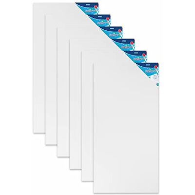 Stylex 28636-P6 – kilram 50 x 100 cm, med duk av 100% bomullstyg, grundad, häftad på baksidan, för olja, akryl och temperaturfärger, gouache – målning, 6 stycken Stylex 28636-P6 – kilram 50 x 100 cm, med duk av 100% bomullstyg, grundad, häftad på baksidan, för olja, akryl och temperaturfärger, gouache – målning, 6 stycken