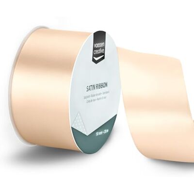 Creative Vaessen Kreativt satinband elfenben – 20 m x 5 cm – tunt band för presentförpackning och hantverk Creative Vaessen Kreativt satinband elfenben – 20 m x 5 cm – tunt band för presentförpackning och hantverk